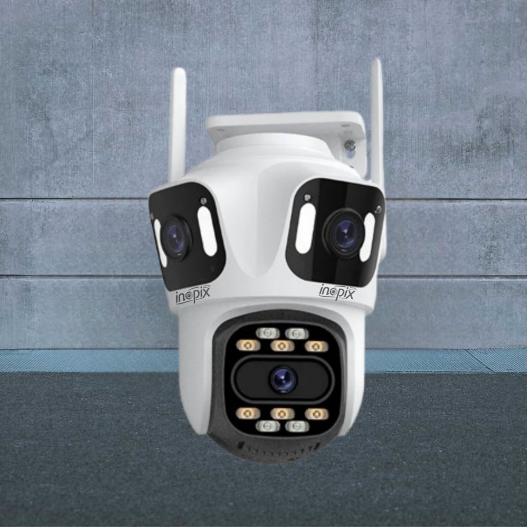 INOPIX WIFI CAMERA 4MP HD OUTDOOR THREE LENS PTZ CAMERA